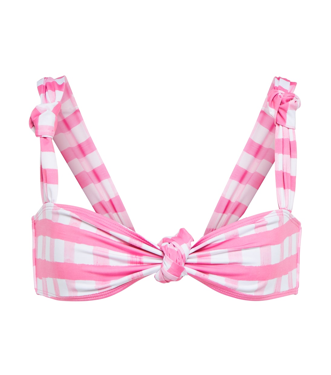 

Лиф бикини в клетку Le Haut Vichy Jacquemus, Light Pink Checks