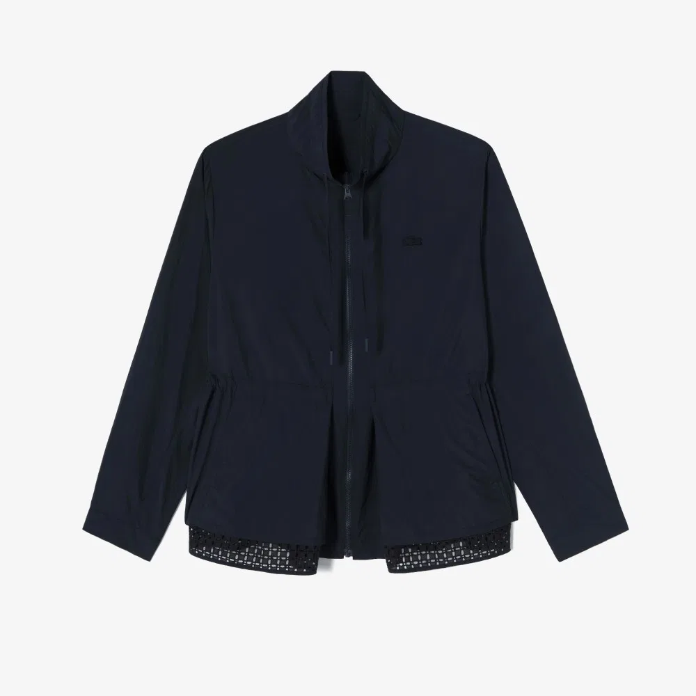Куртка Lacoste перфорированная тёмно-синяя