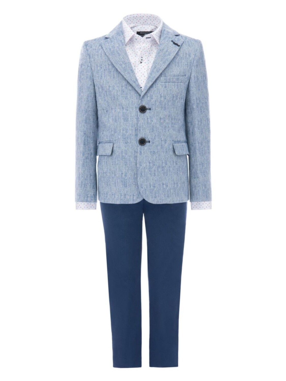 

Moustache меланжевый костюм Dante, синий