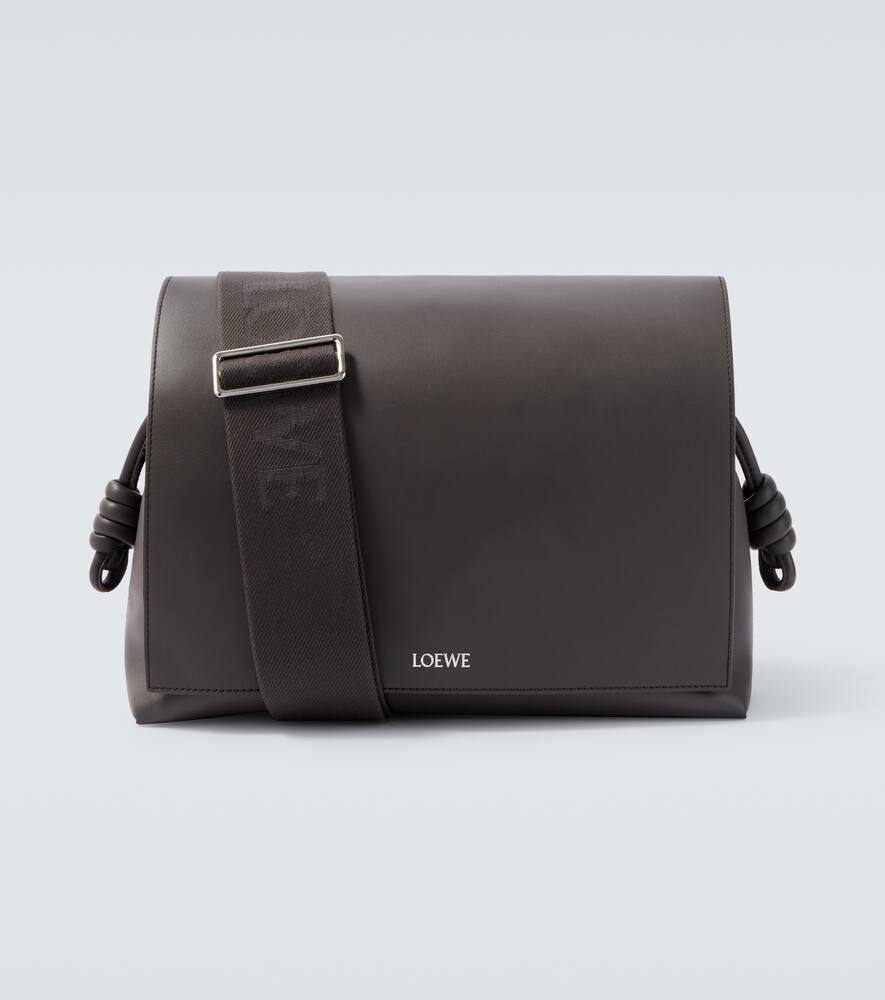 

Кожаная наплечная сумка Flamenco Loewe, Dark Grey