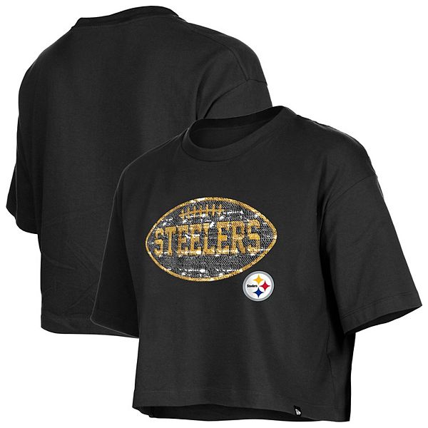 

Футболка Girl's Pittsburgh Steelers с пайетками New Era