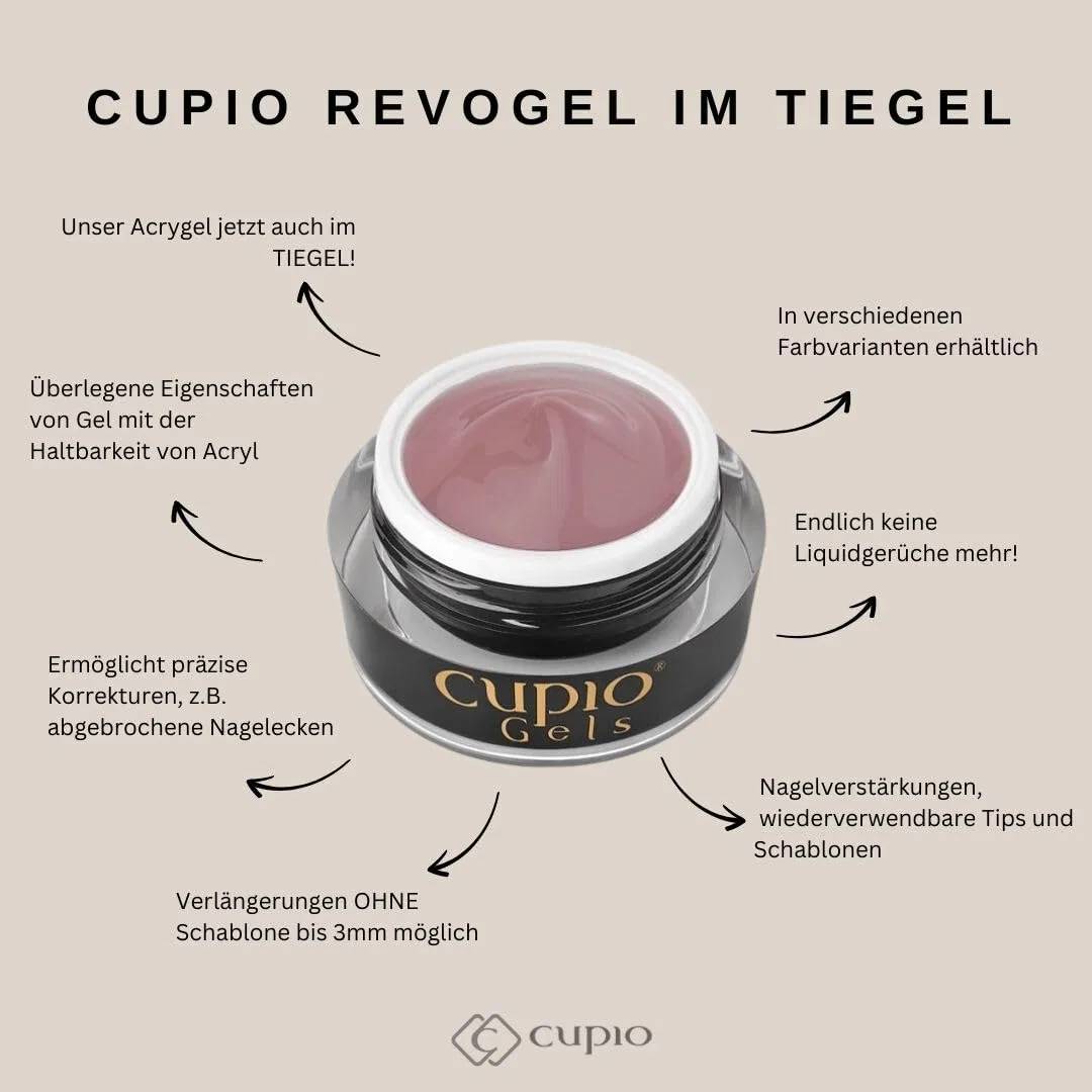 Акриловый гель RevoGel Master Sculpt Cupio Jar Smooth Nude 30 г ‎Cupio — фото 2