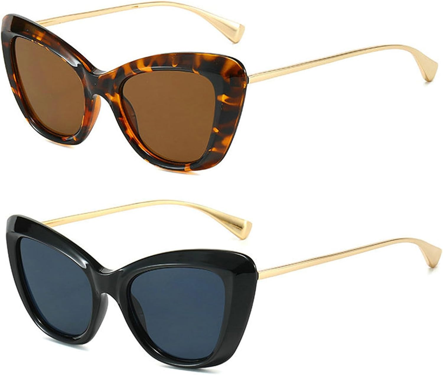 

Солнцезащитные очки Helena Cat Eye для женщин, черные с леопардовым принтом, модные ретро-очки в стиле хип-хоп, винтажные очки с защитой от УФ-излучения UV400, 2023 год, Black+leopard