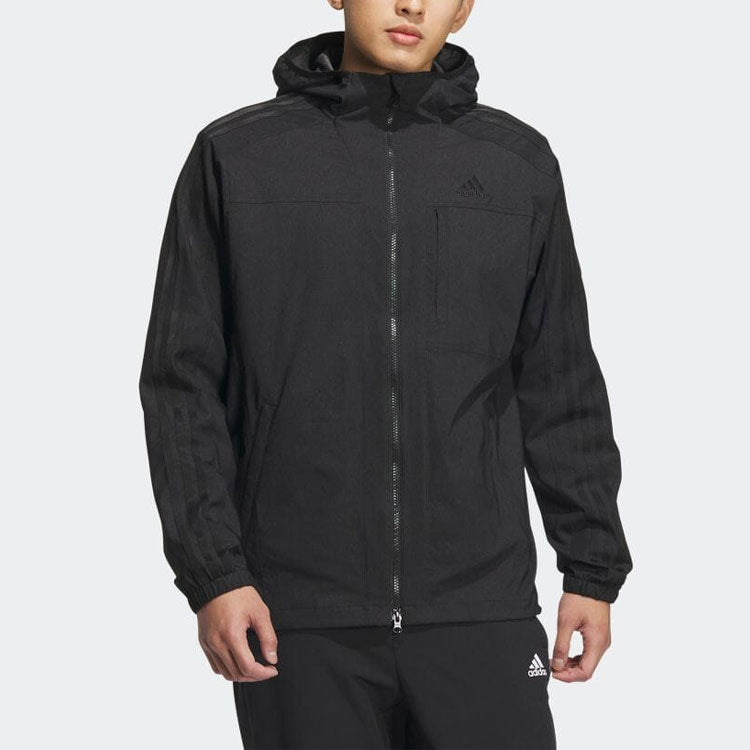 Куртка adidas Denim Look Regular Fit Stretch Woven Hooded Track Top IA9390 — фото 2
