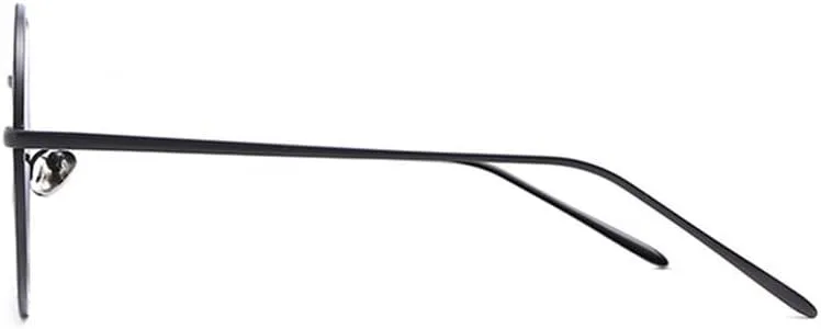 

Круглые солнцезащитные очки для женщин и мужчин, металлическая большая оправа, солнцезащитные очки для женщин с защитой от УФ-излучения UV400 LANGSER, 3