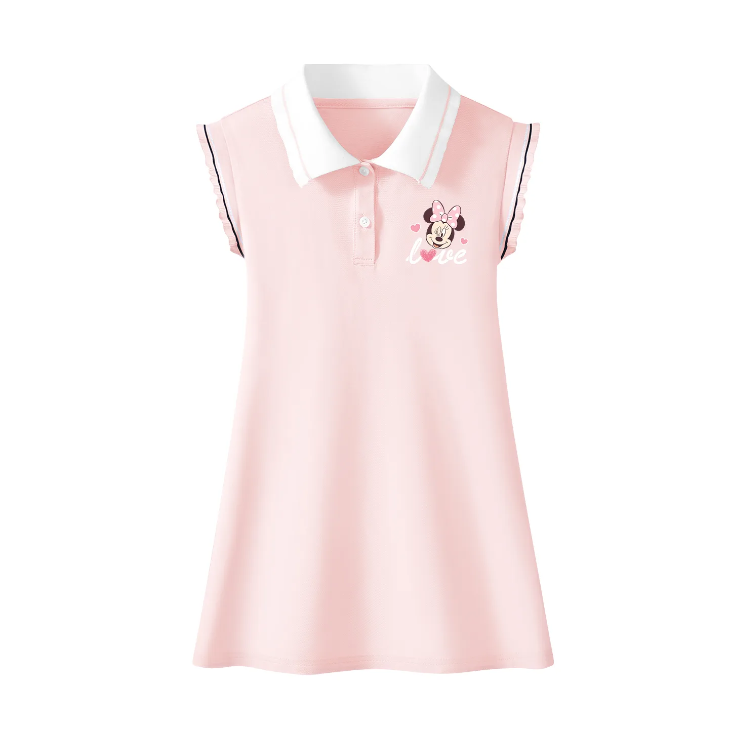 Детское платье с круглым вырезом тонкое длинное Disney, Dazzle Heart K Light Pink