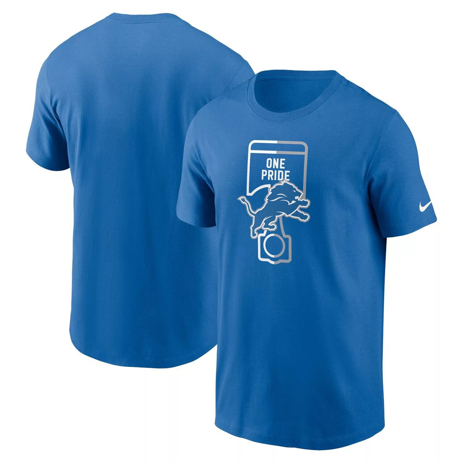 

Мужская синяя футболка Nike Detroit Lions Essential Local Phrase, Синий, Мужская синяя футболка Nike Detroit Lions Essential Local Phrase