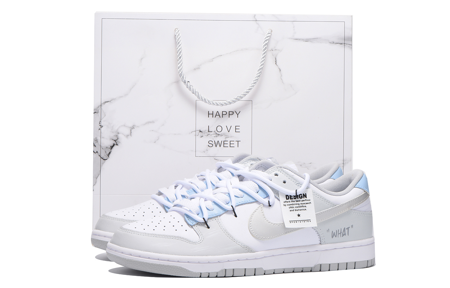 

Кроссовки для скейтбординга Dunk Anti-Slip, износостойкие, мужские, светло-серые Nike, Light Gray