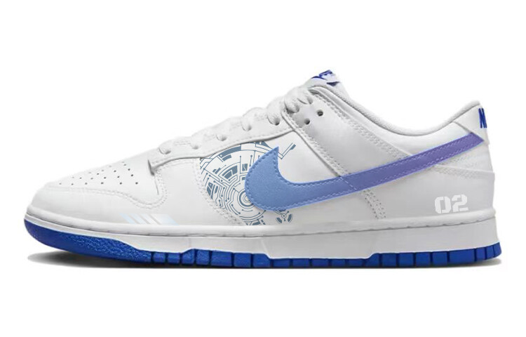 

Кроссовки Nike Dunk Skateboard Shoes Men Low-Top White Blue, Синий, Кроссовки Nike Dunk Skateboard Shoes Men Low-Top White Blue