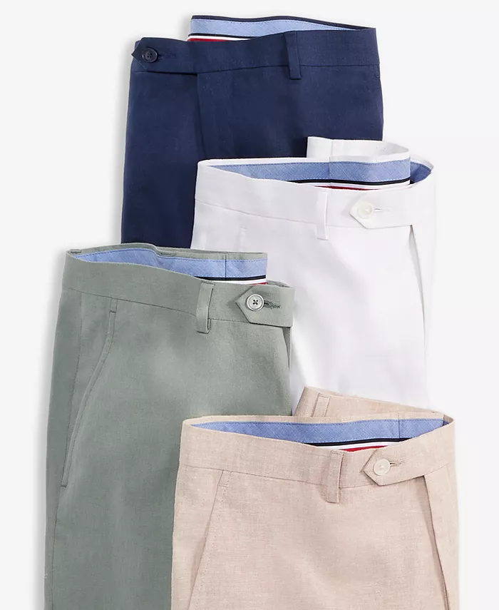 Мужские льняные брюки Modern-Fit Tommy Hilfiger, синий — фото 3