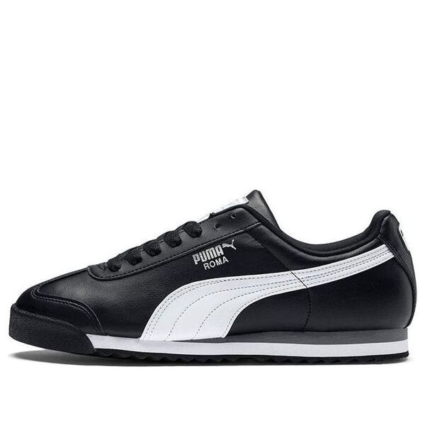 

Кроссовки roma basic 'black white silver' Puma, черный