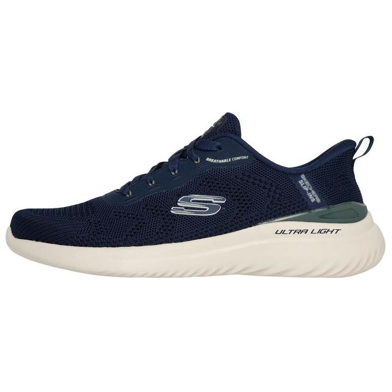 

Низкие повседневные туфли Slip Ins, цвет морской волны, мужские Skechers, Marine Blue/Green