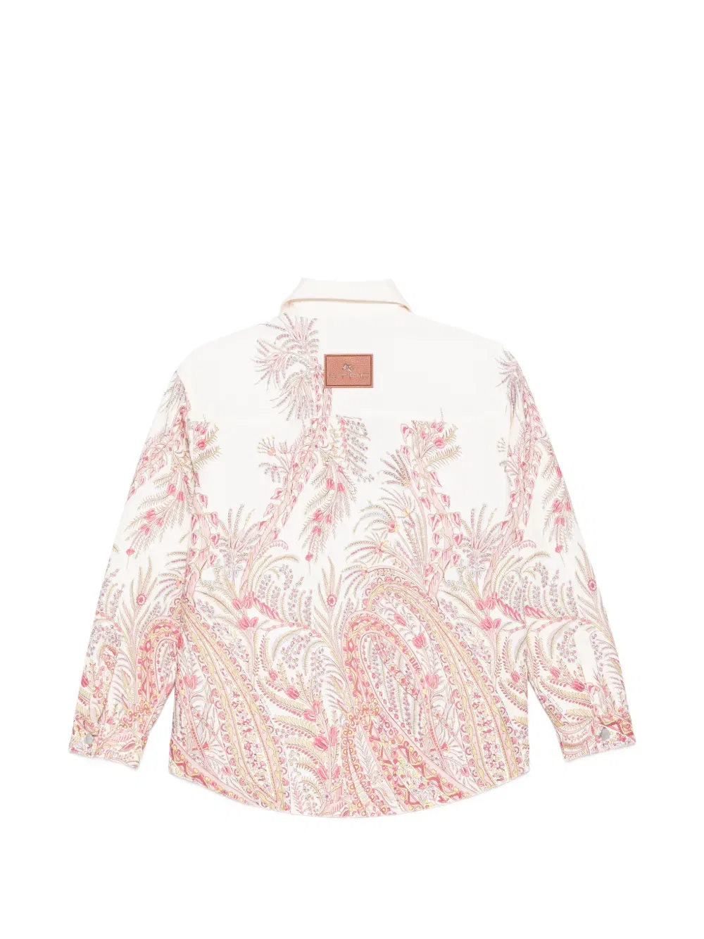 Рубашка-куртка с узором «пейсли» Etro Kids, нейтральный — фото 2