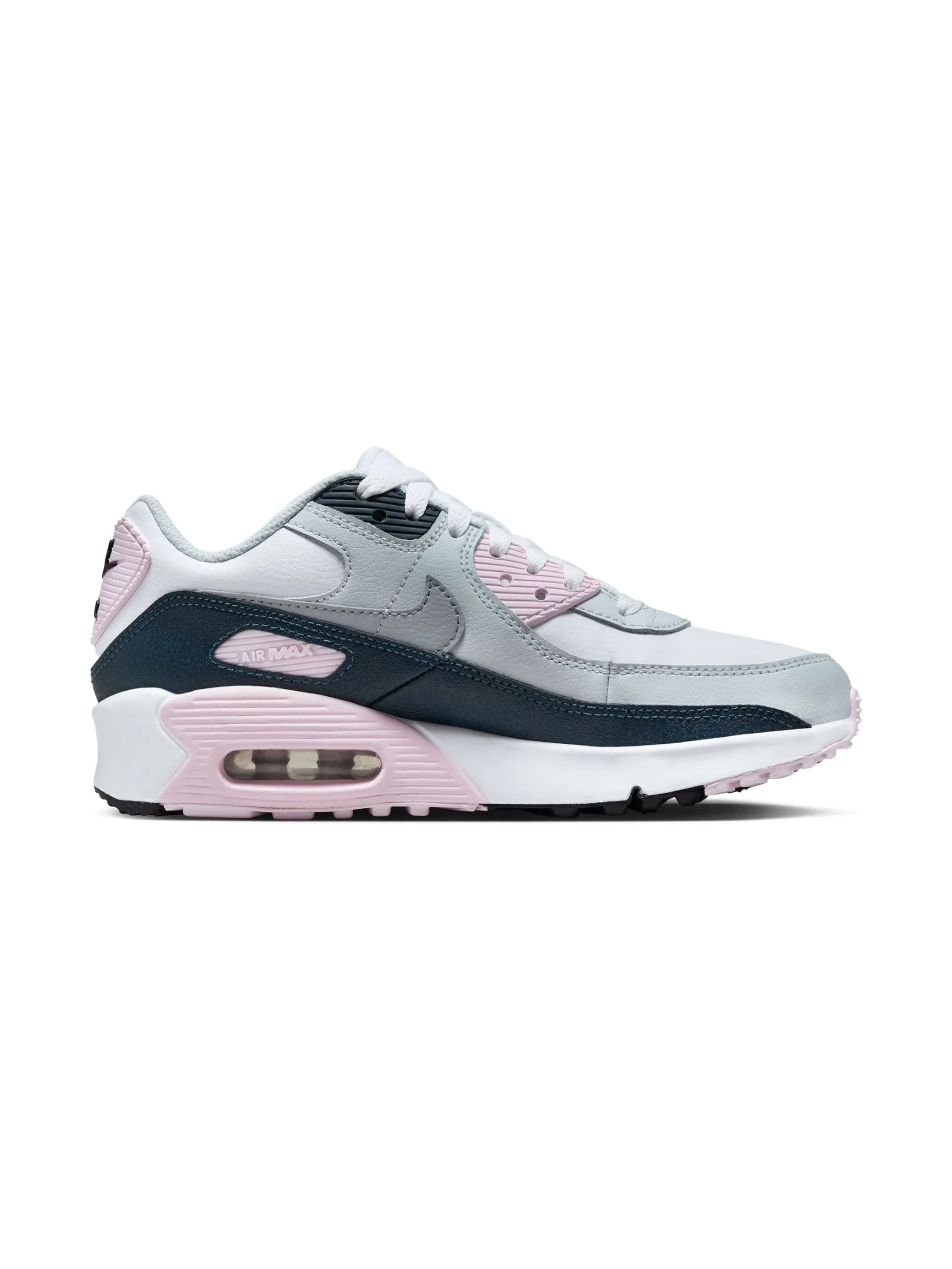 Кроссовки Jordan Stadium 90 White/Pink Foam/Armory Navy/Wolf Jordan Kids, серый — фото 4