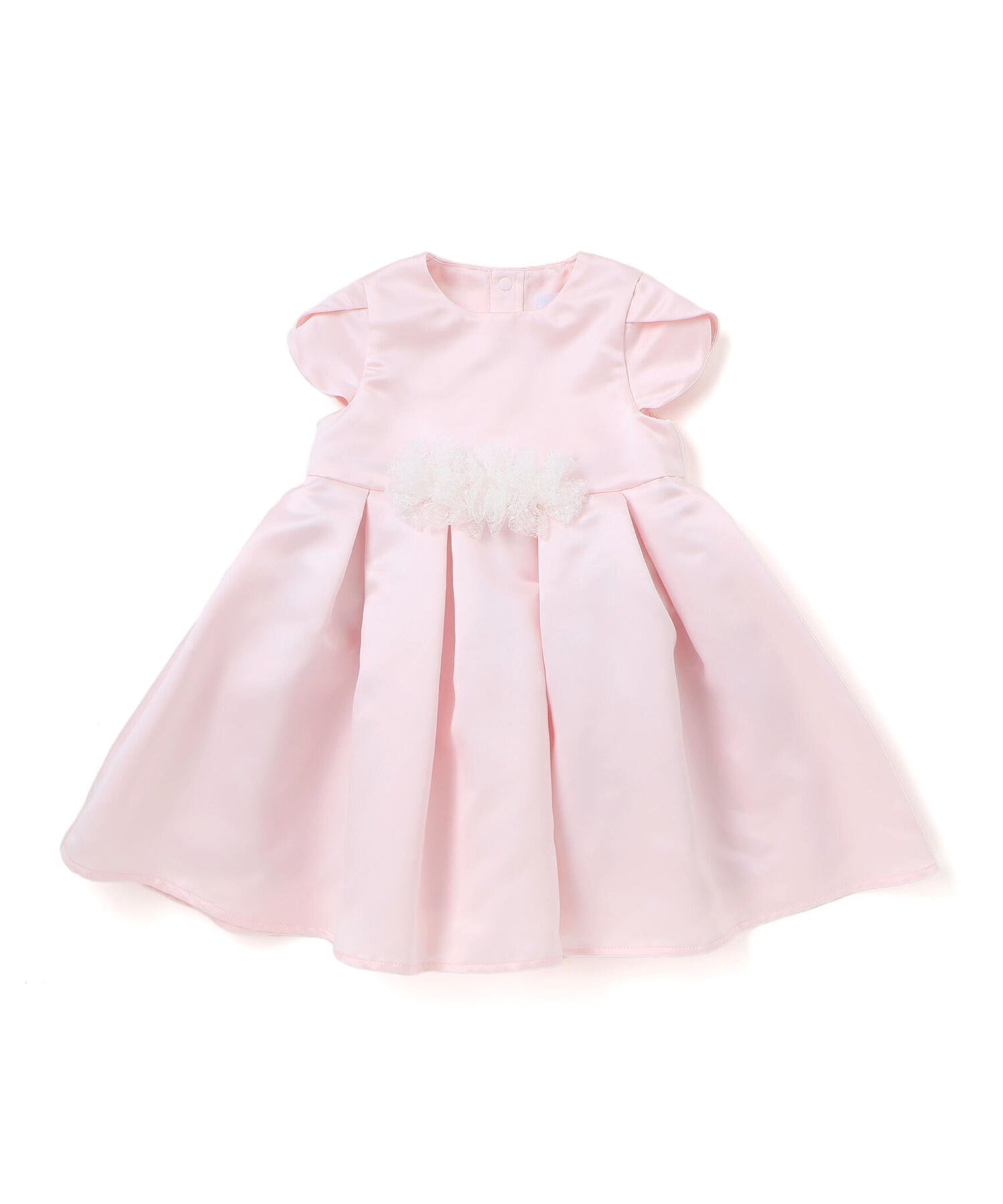 Платье из атласа и тюля с узором (70-90 см) Fillot de bebe reduction, Pink — фото 3