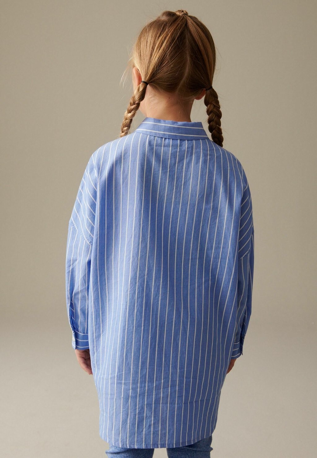 

Рубашка Oversized Next, цвет blue stripe