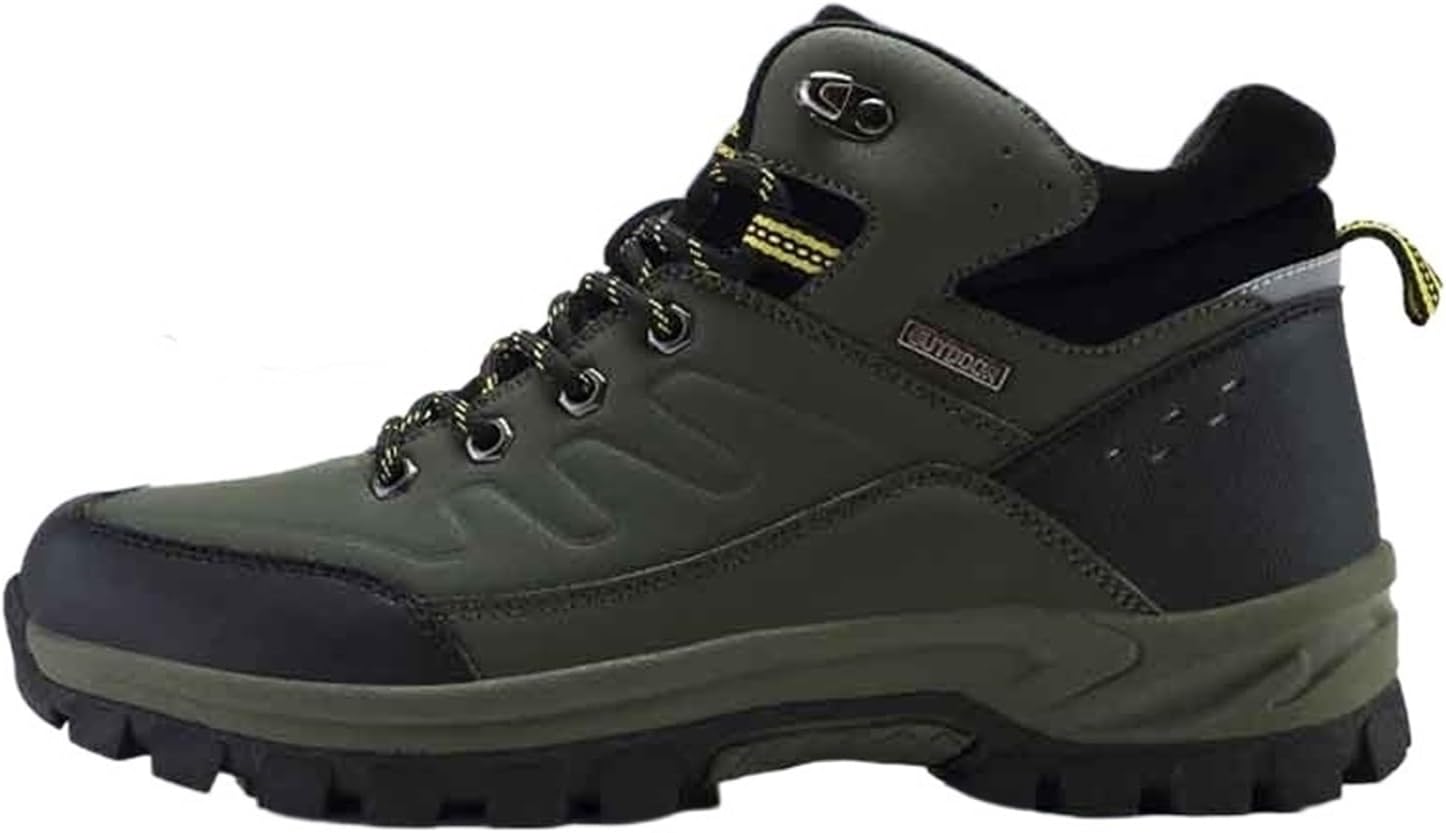 

Мужские зимние ботинки для снега Легкие водонепроницаемые зимние сапоги с меховой подкладкой Противоскользящие ботинки для холодной погоды Модные снегоступы Generic, зеленый