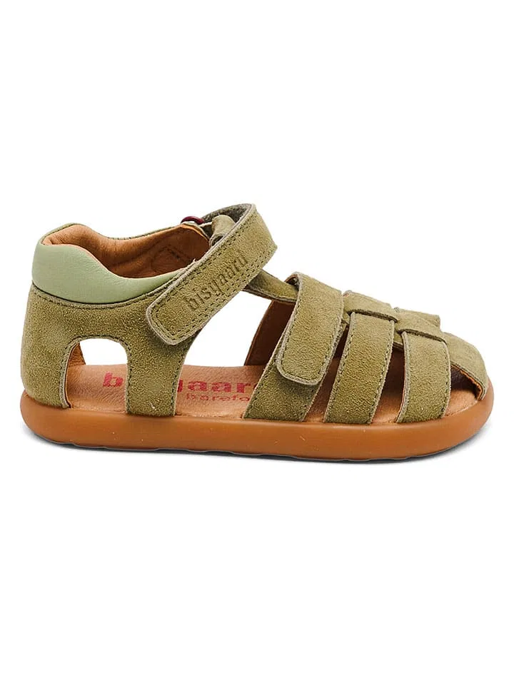 Сандалии кожаные Khaki Bisgaard