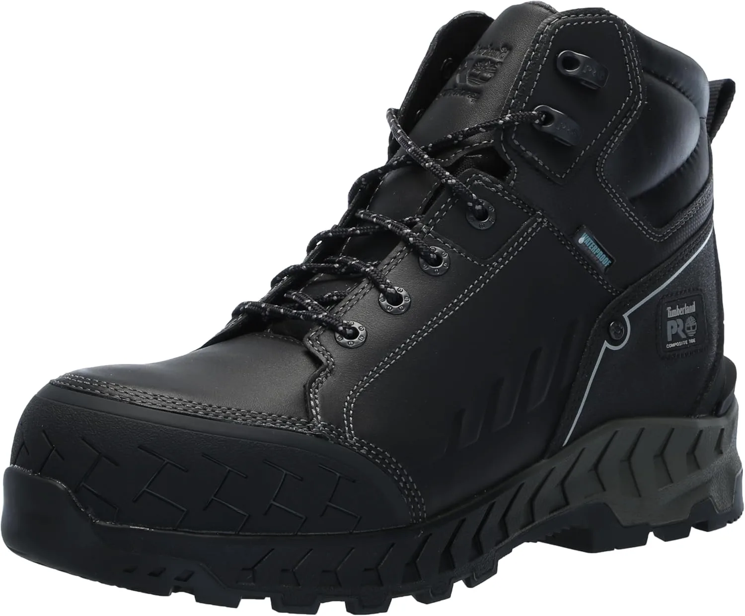 Мужские рабочие ботинки Timberland PRO Summit 6 дюймов с композитным носком, водонепроницаемые, черный — фото 2