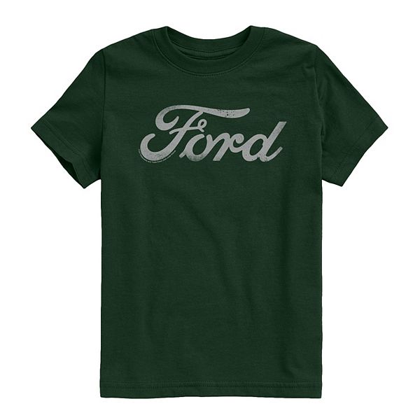 

Футболка с принтом Boys 8-20 ford distressed logo Licensed Character, Forest Green