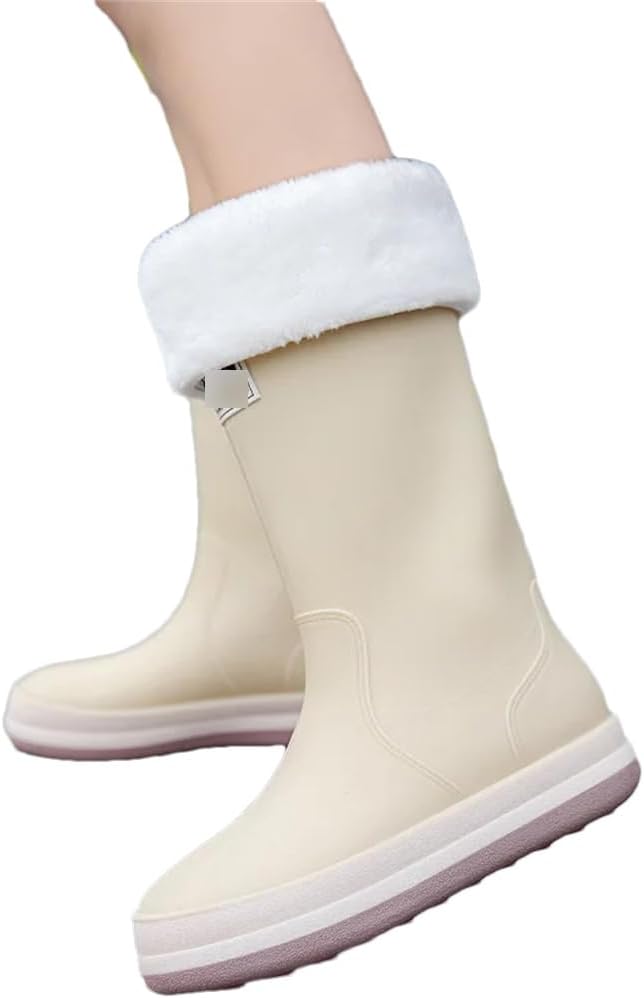 

Летние высокие резиновые сапоги Wjnvfioo для мужчин и женщин, для пар, наружные, противоскользящие, водонепроницаемые, для мойки автомобилей и работы под дождем, белый