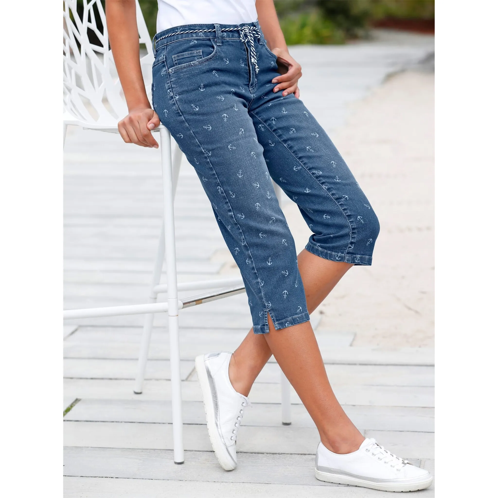 

Джинсы-капри в стиле casual (1 шт.) Casual Looks, синий