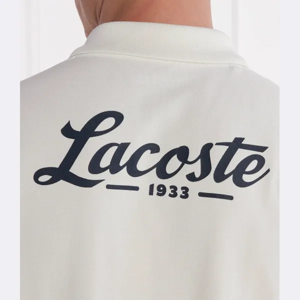 Рубашка поло стандартного кроя Lacoste, белый — фото 4