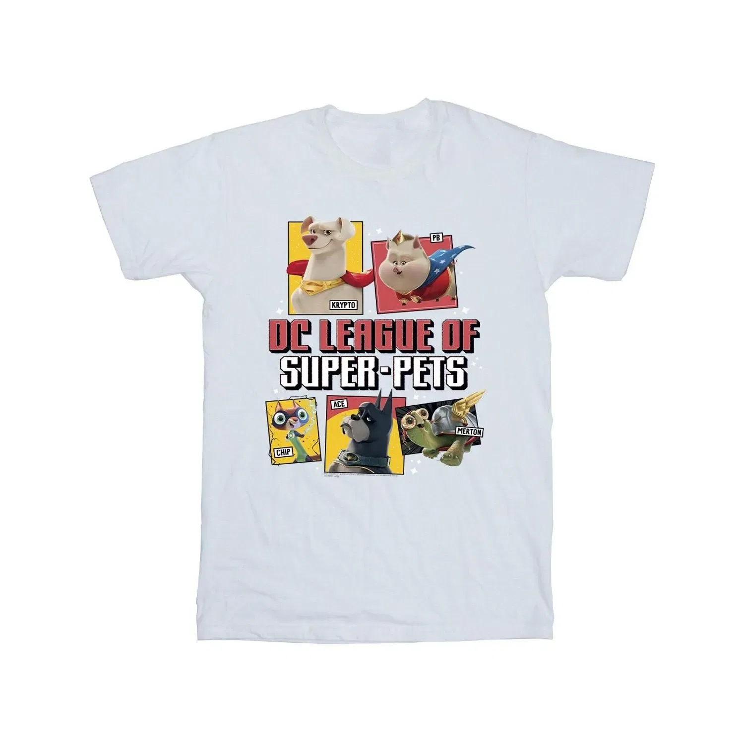 Футболка с принтом DC League Of Super-Pets Dc Comics, белый — фото 2