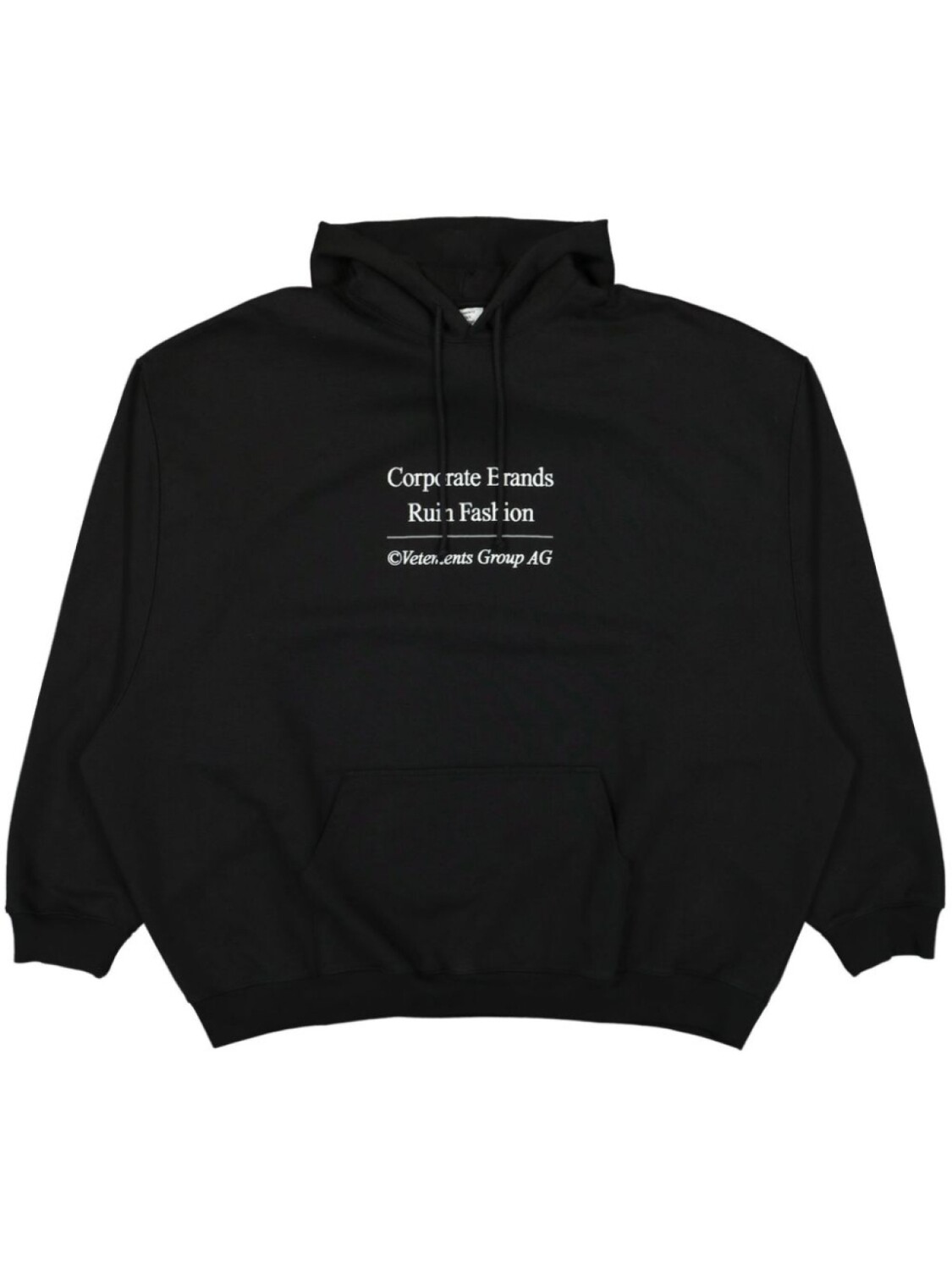 

VETEMENTS толстовка с принтом, черный