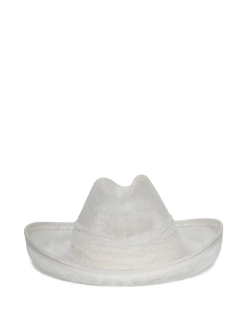 

Кружевная шляпа Belle sinamay Gigi Burris Millinery, белый