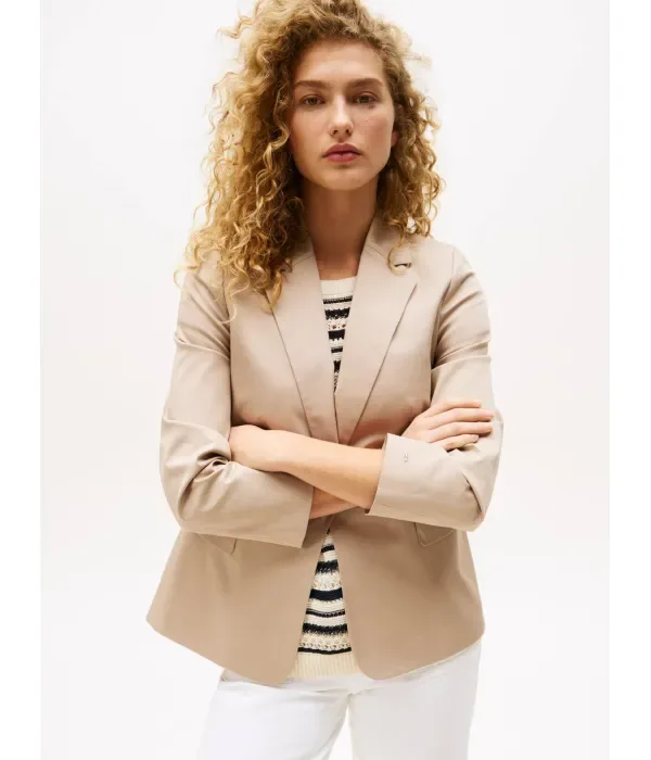 Элегантный жакет slim fit Tommy Hilfiger, бежевый