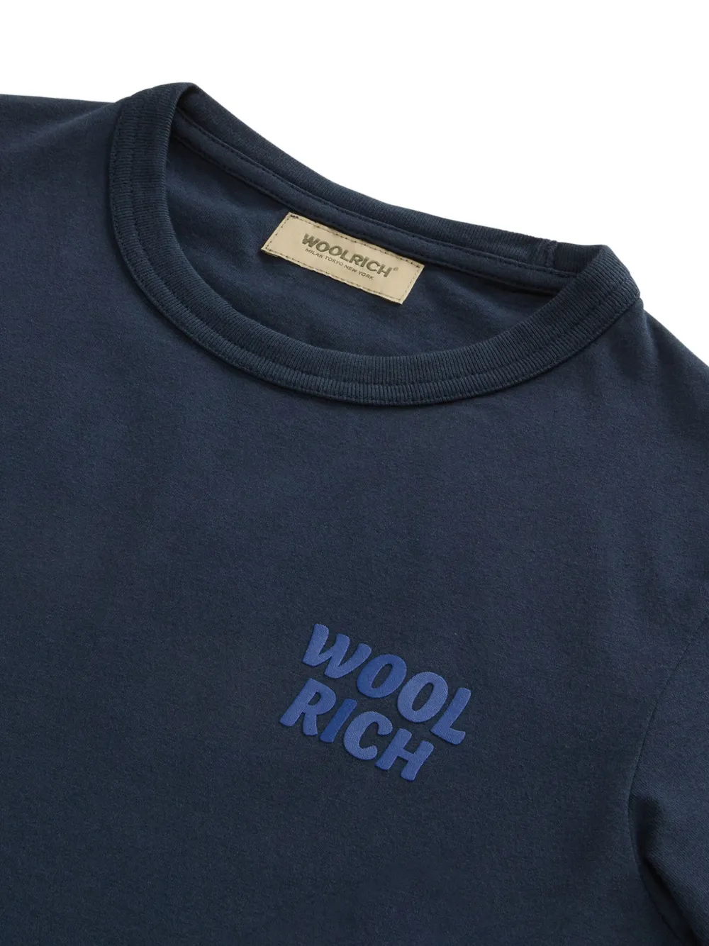 Футболка с логотипом Woolrich, синий — фото 3