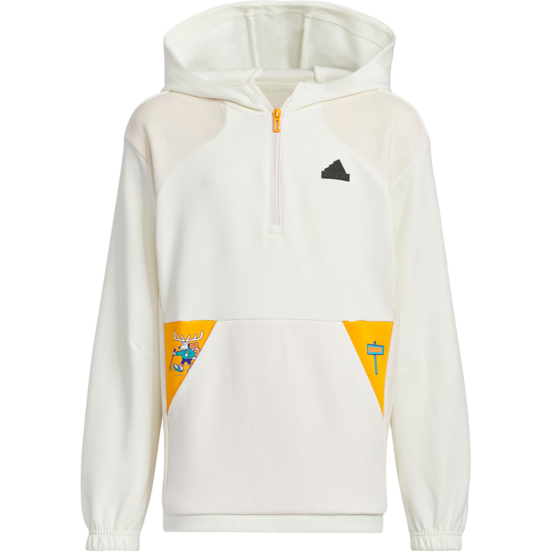Свитшот школьный Adidas, нефритово-белый — фото 2