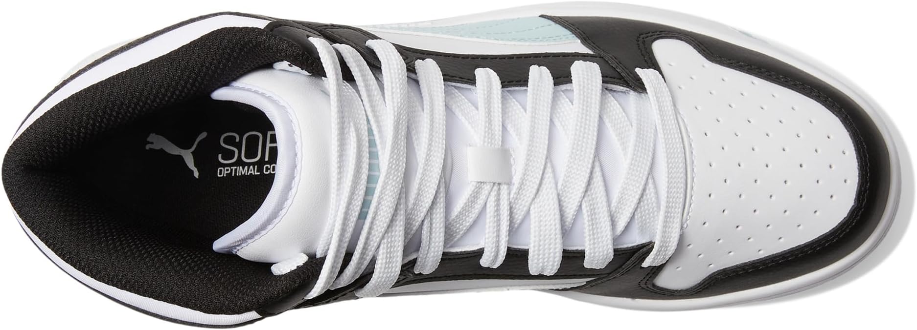 Кроссовки PUMA Rebound Layup Mid Shoes, Puma White/Frosted Dew/Puma Black — фото 2