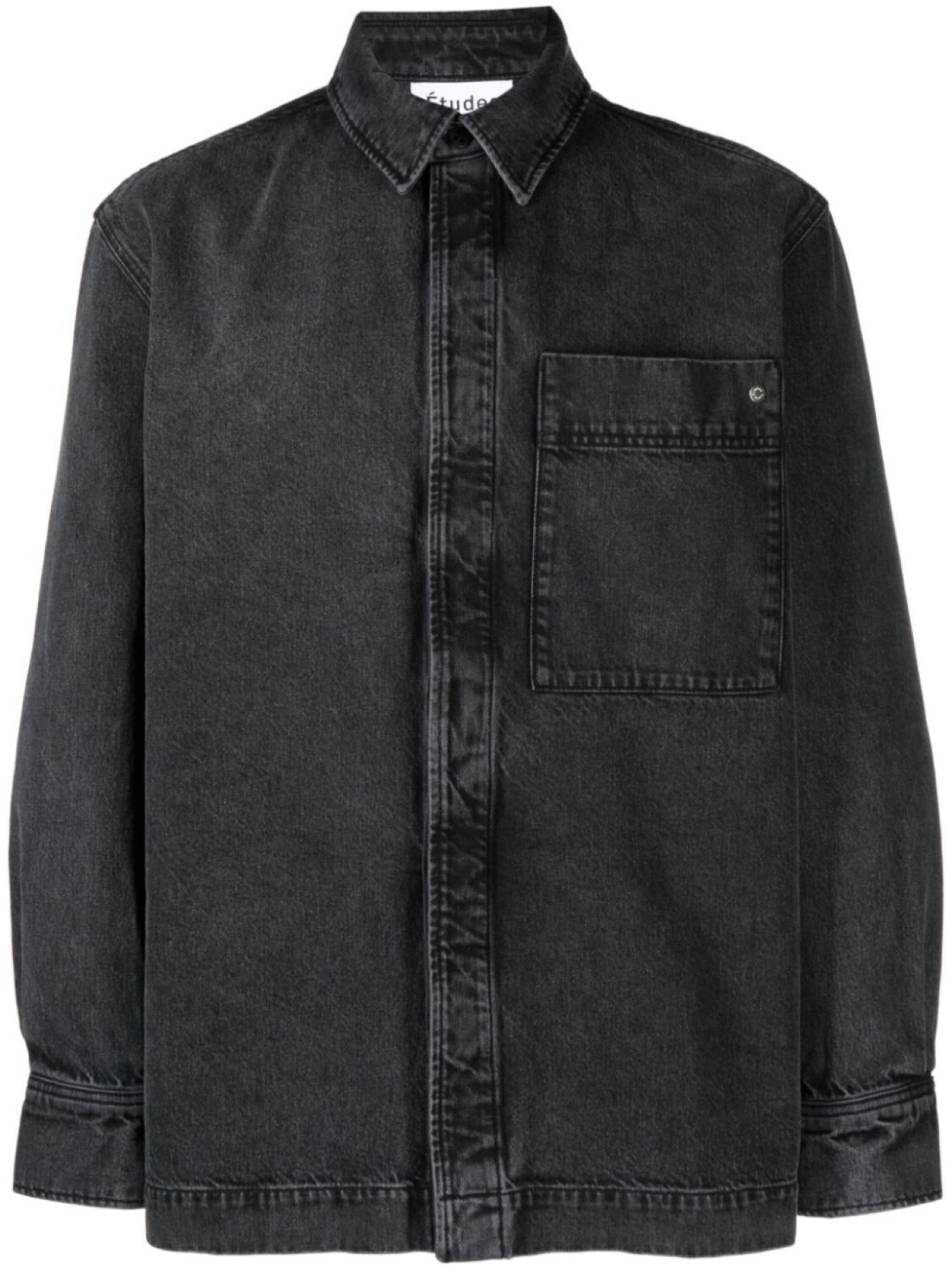 

Etudes рубашка Picture Denim с эффектом потертости, черный