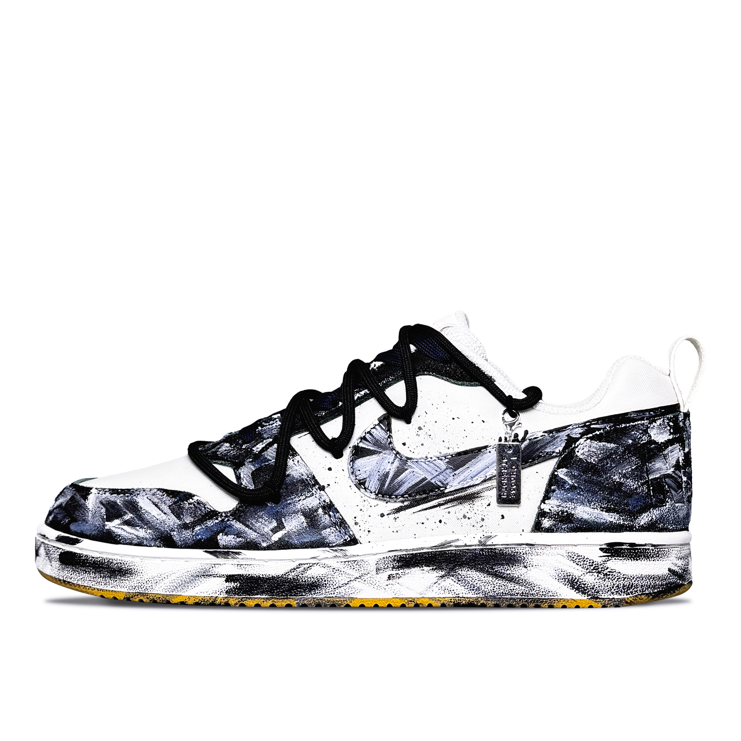 

Nike Кроссовки для скейтбординга Court Borough Chaos Warrior Abrasion Resistant Low top мужские сине-белые