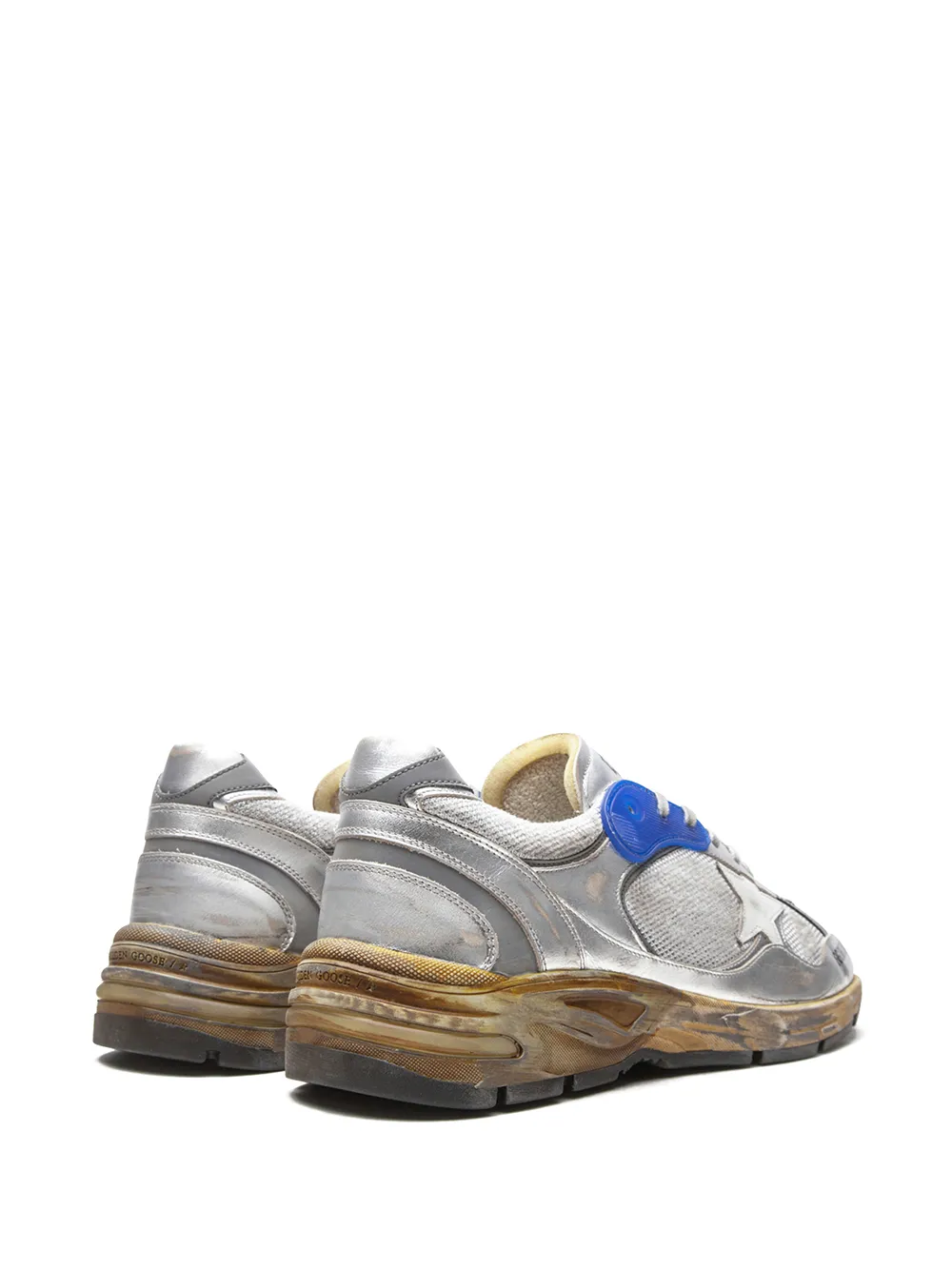Кроссовки Running Dad Net GOLDEN GOOSE, серебряный — фото 3