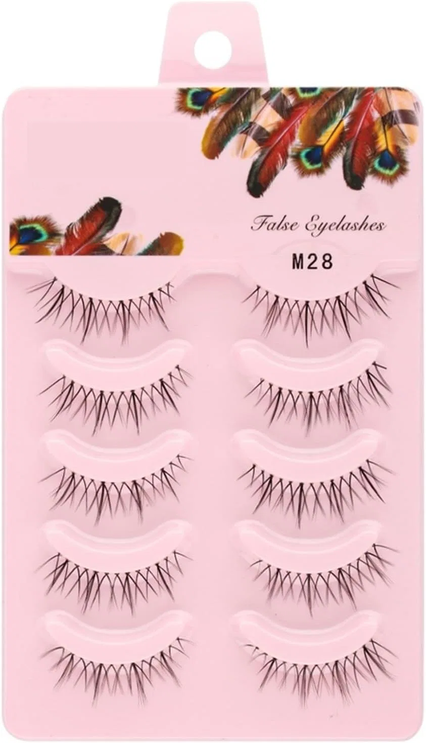 Накладные ресницы UAMOU M28 Cheerfully, полоска, 5 пар