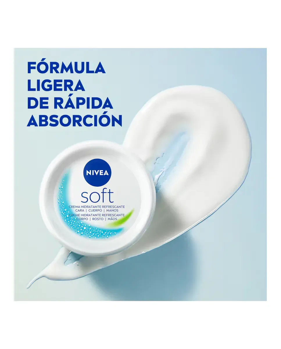 Многофункциональный увлажняющий крем Soft 375 мл Nivea — фото 4