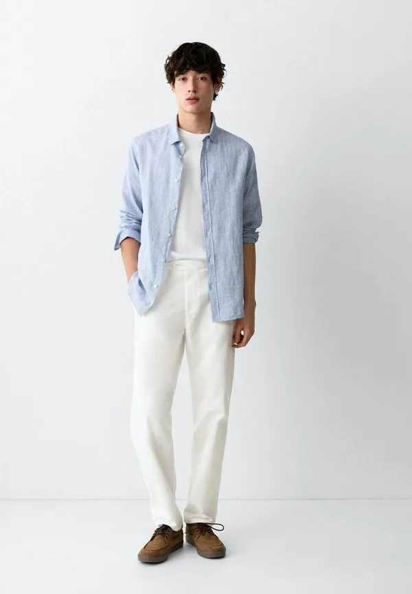 Подростковые брюки кремового цвета Mango Kids, Off-White — фото 2