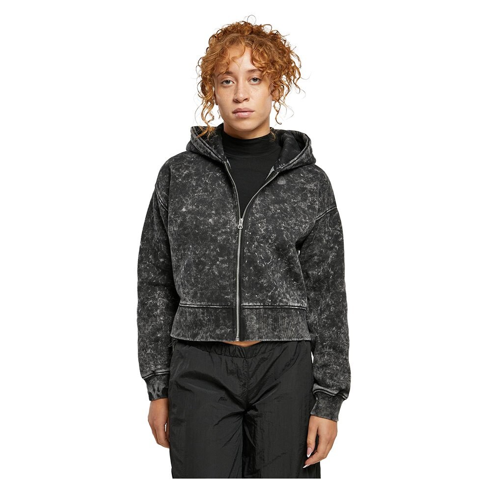 

Толстовка Urban Classics Oversized Towel Washed Full Zip, черный