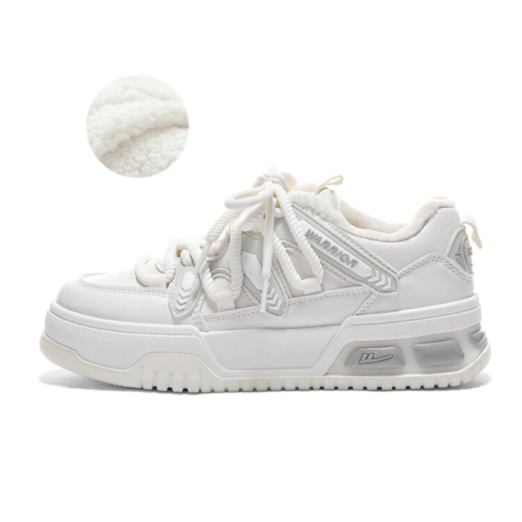 

Кроссовки WARRIOR Skateboarding Shoes Women's Low-top Beige, белый