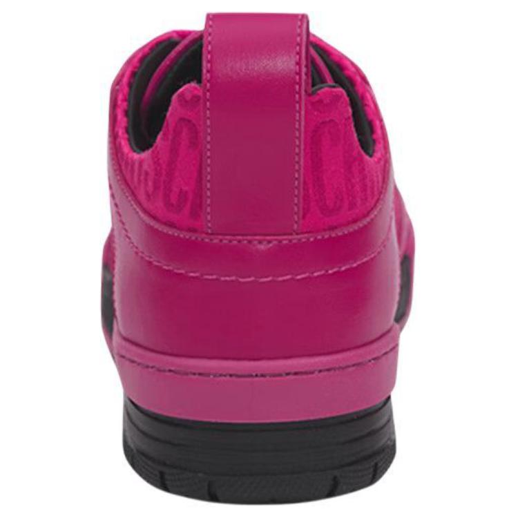 Женские футболки Allover Low-Top Skateboard Fuchsia MOSCHINO — фото 4