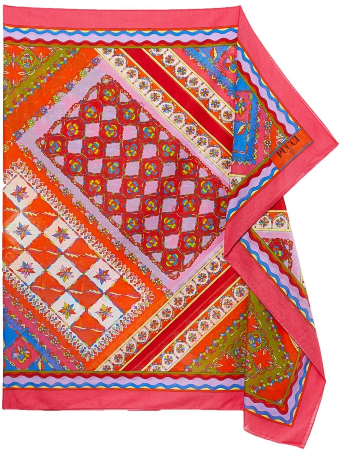 

PUCCI парео Festa-Print, розовый