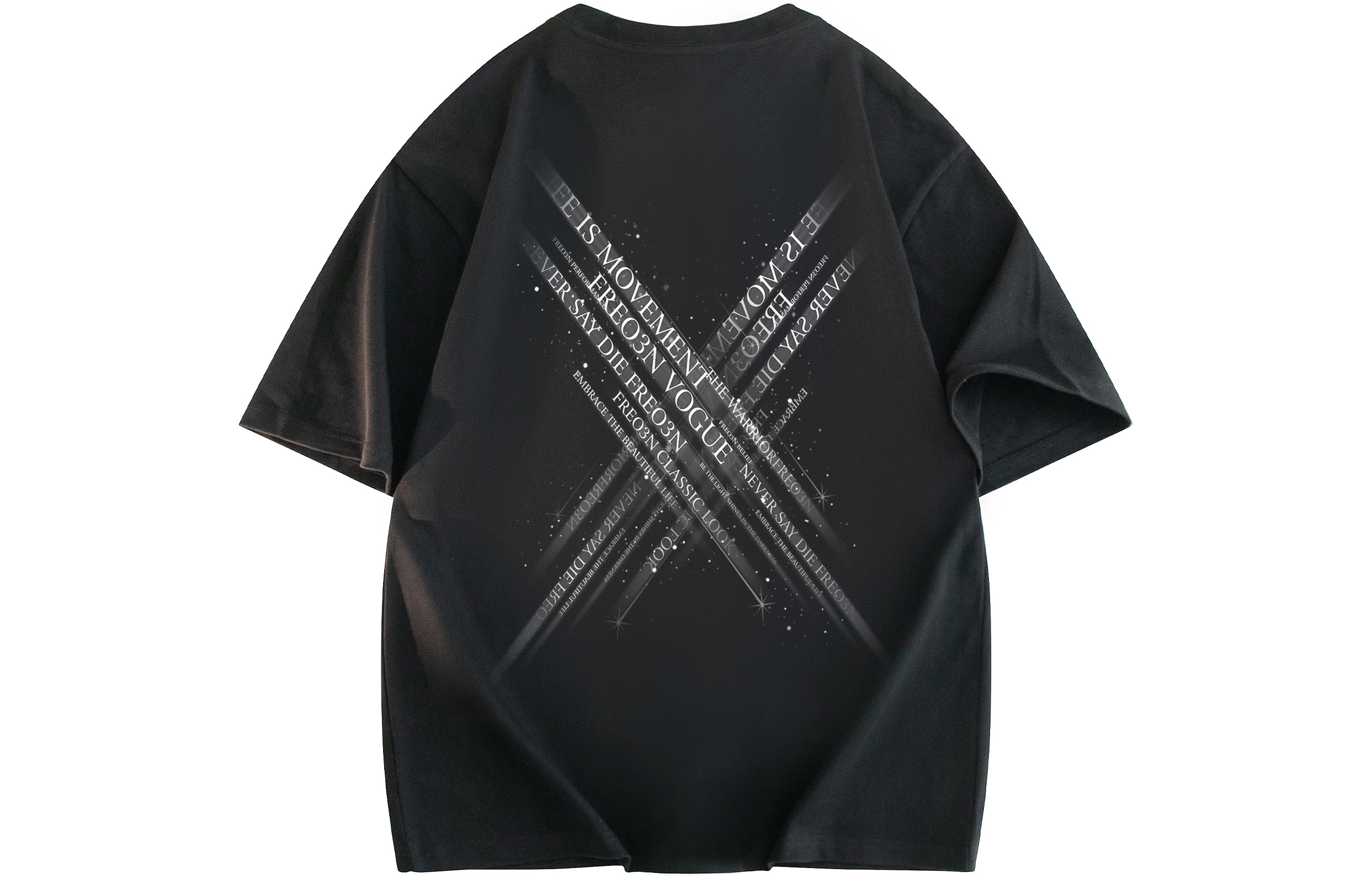 

Футболка унисекс FREO3N, Black+Black