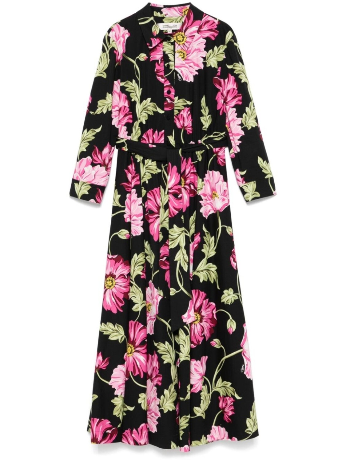 

Платье миди Blaine DVF Diane von Furstenberg, черный