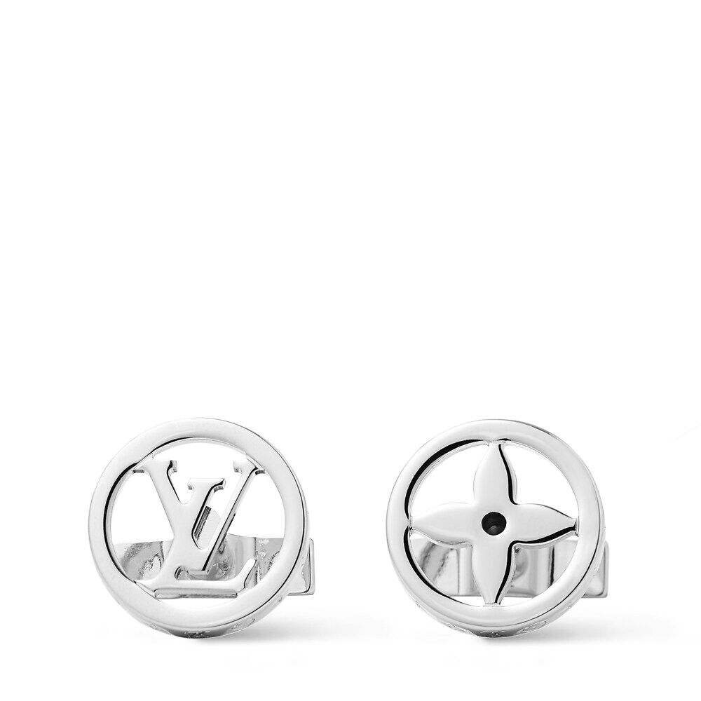 

Запонки LV Catch Louis Vuitton, серый