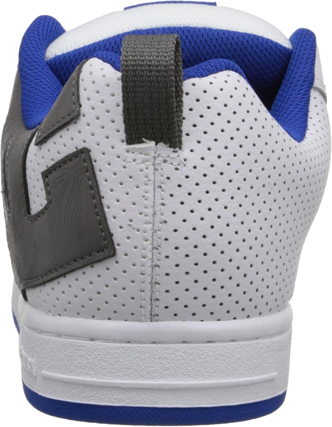 Мужские кеды DC Mens Court Graffik Casual с низким верхом для скейтборда DC Shoes, белый/синий/серый — фото 3