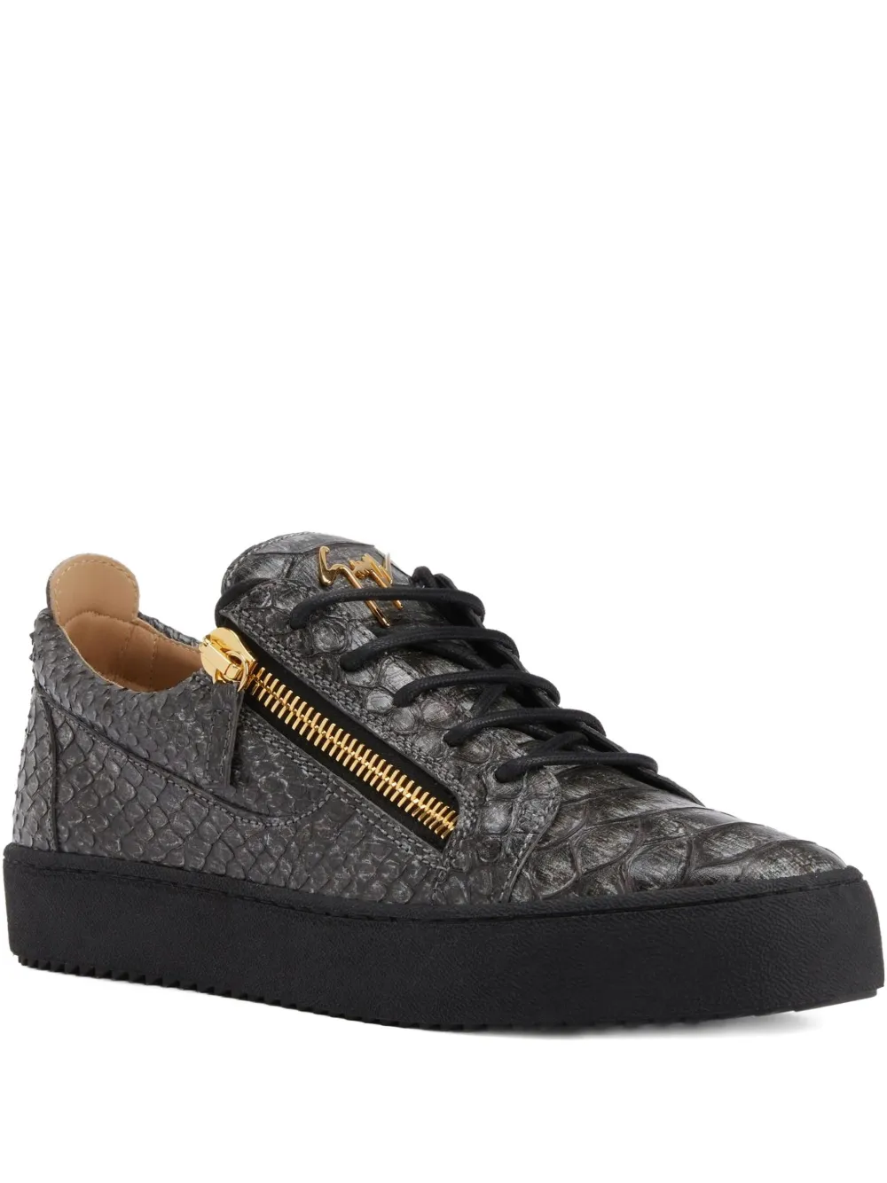

Кеды Frankie с молниями Giuseppe Zanotti, серый