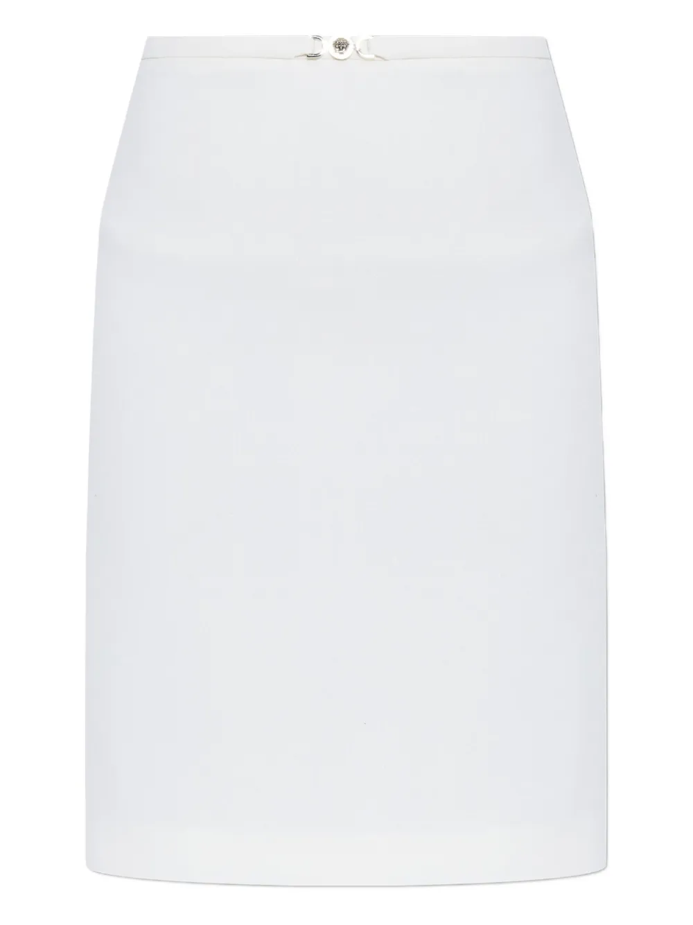 

Юбка мини с пряжкой Medusa Versace, белый